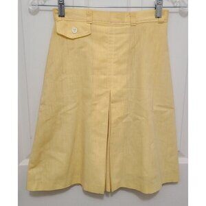 Vtg 70s Jantzen Women's Skort Hidden Shorts Skirt Modest Retro MCM Yellow Sz 10